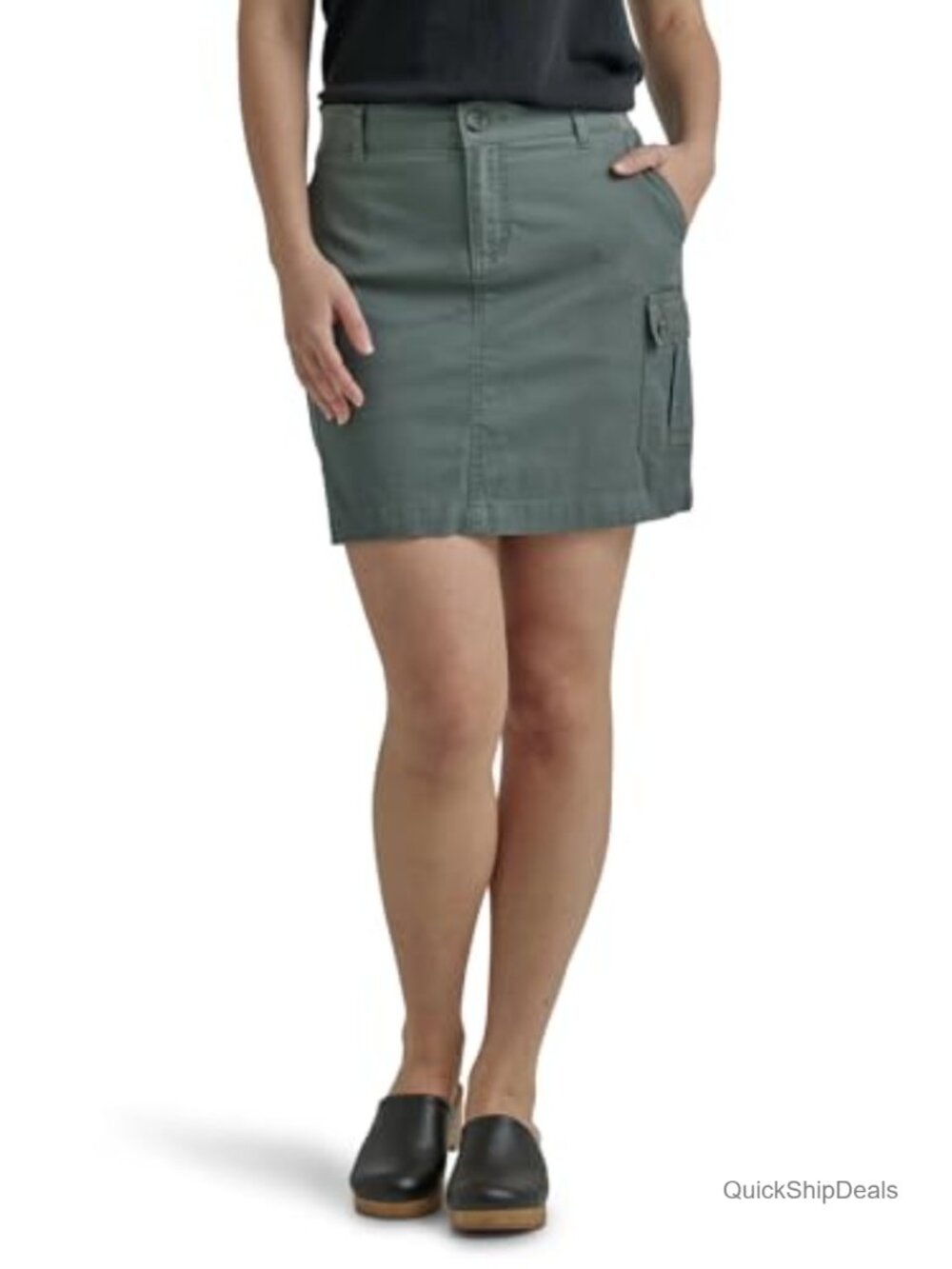 Lee Women's Active Cargo Skort with Flex-To-Go Waistband Cotton Blend